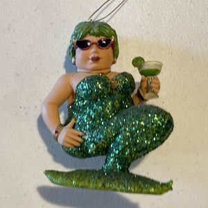 December Diamonds Mermaid Green Margarita #5520002 Sparkley Holiday Ornament